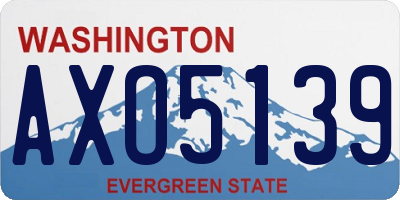 WA license plate AXO5139
