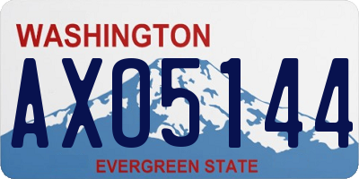 WA license plate AXO5144