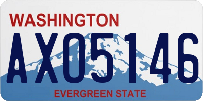 WA license plate AXO5146
