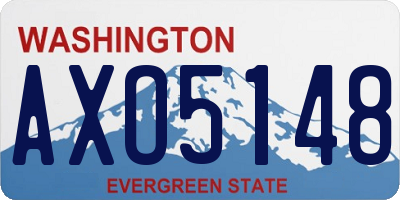 WA license plate AXO5148