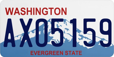 WA license plate AXO5159