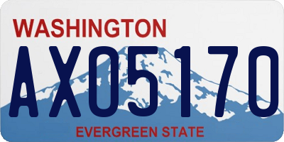 WA license plate AXO5170