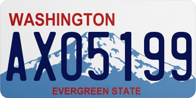 WA license plate AXO5199