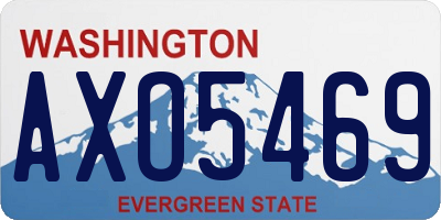 WA license plate AXO5469