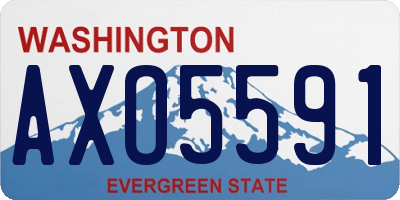 WA license plate AXO5591
