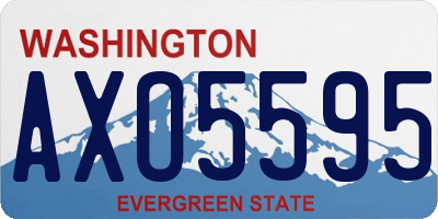 WA license plate AXO5595