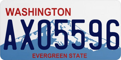 WA license plate AXO5596
