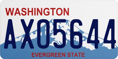 WA license plate AXO5644