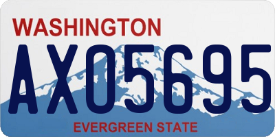 WA license plate AXO5695