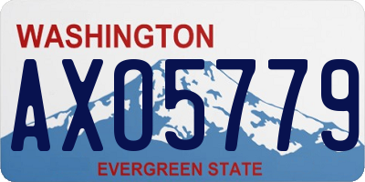 WA license plate AXO5779