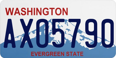 WA license plate AXO5790