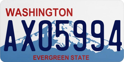 WA license plate AXO5994