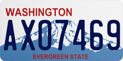 WA license plate AXO7469