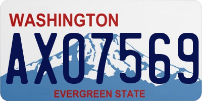 WA license plate AXO7569