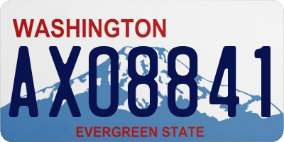WA license plate AXO8841