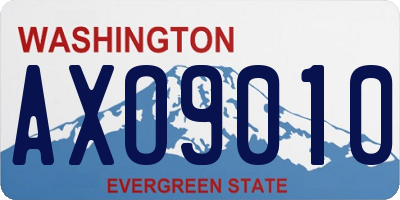 WA license plate AXO9010