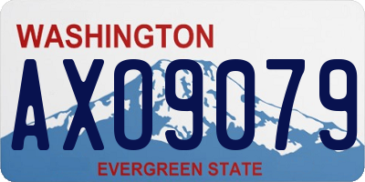 WA license plate AXO9079