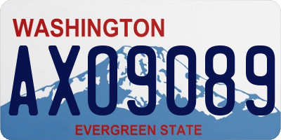 WA license plate AXO9089