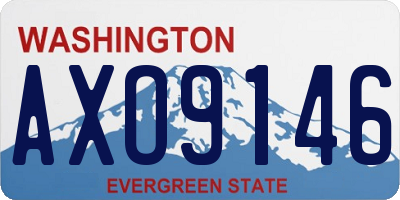 WA license plate AXO9146