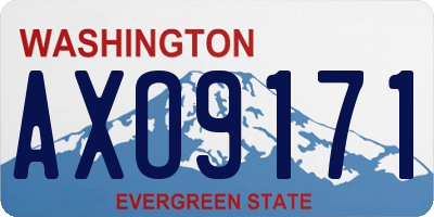 WA license plate AXO9171