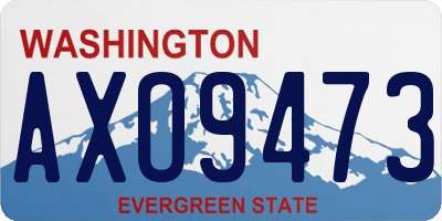 WA license plate AXO9473