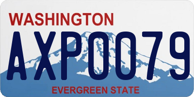 WA license plate AXP0079