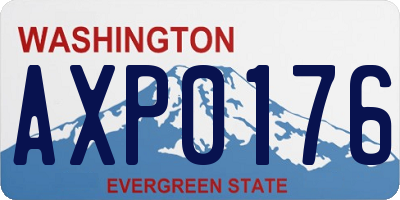 WA license plate AXP0176