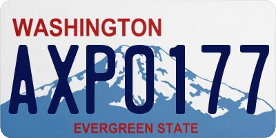 WA license plate AXP0177