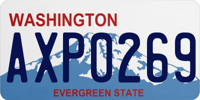 WA license plate AXP0269