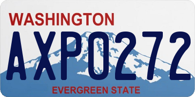 WA license plate AXP0272