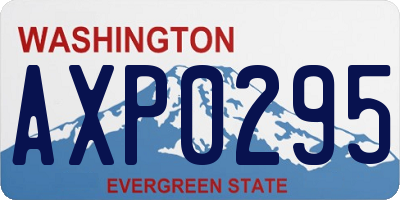WA license plate AXP0295
