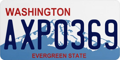 WA license plate AXP0369