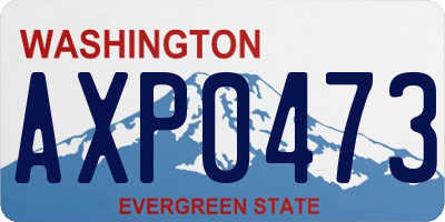 WA license plate AXP0473