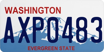 WA license plate AXP0483