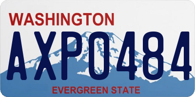 WA license plate AXP0484