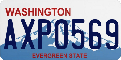 WA license plate AXP0569