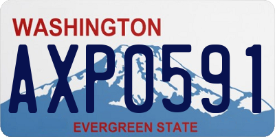 WA license plate AXP0591