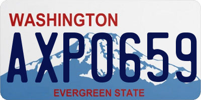 WA license plate AXP0659