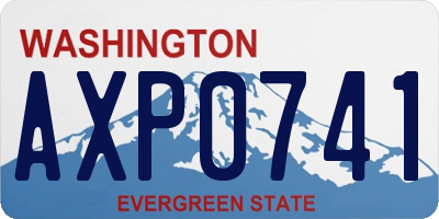 WA license plate AXP0741