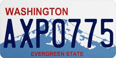 WA license plate AXP0775
