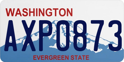 WA license plate AXP0873