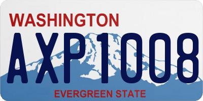 WA license plate AXP1008