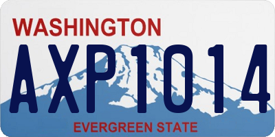 WA license plate AXP1014