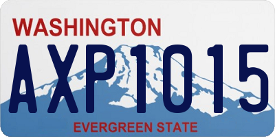 WA license plate AXP1015