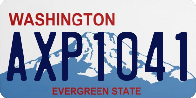 WA license plate AXP1041