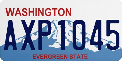WA license plate AXP1045