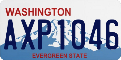WA license plate AXP1046