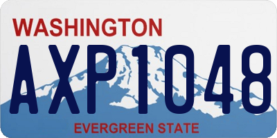 WA license plate AXP1048