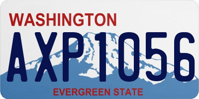 WA license plate AXP1056