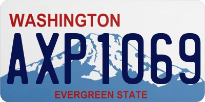 WA license plate AXP1069